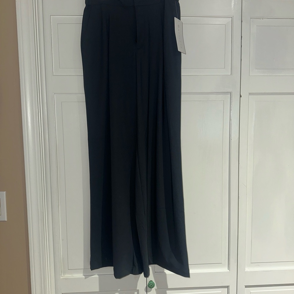 Athleta Pinnacle Wide Leg Trousers - Sand Black